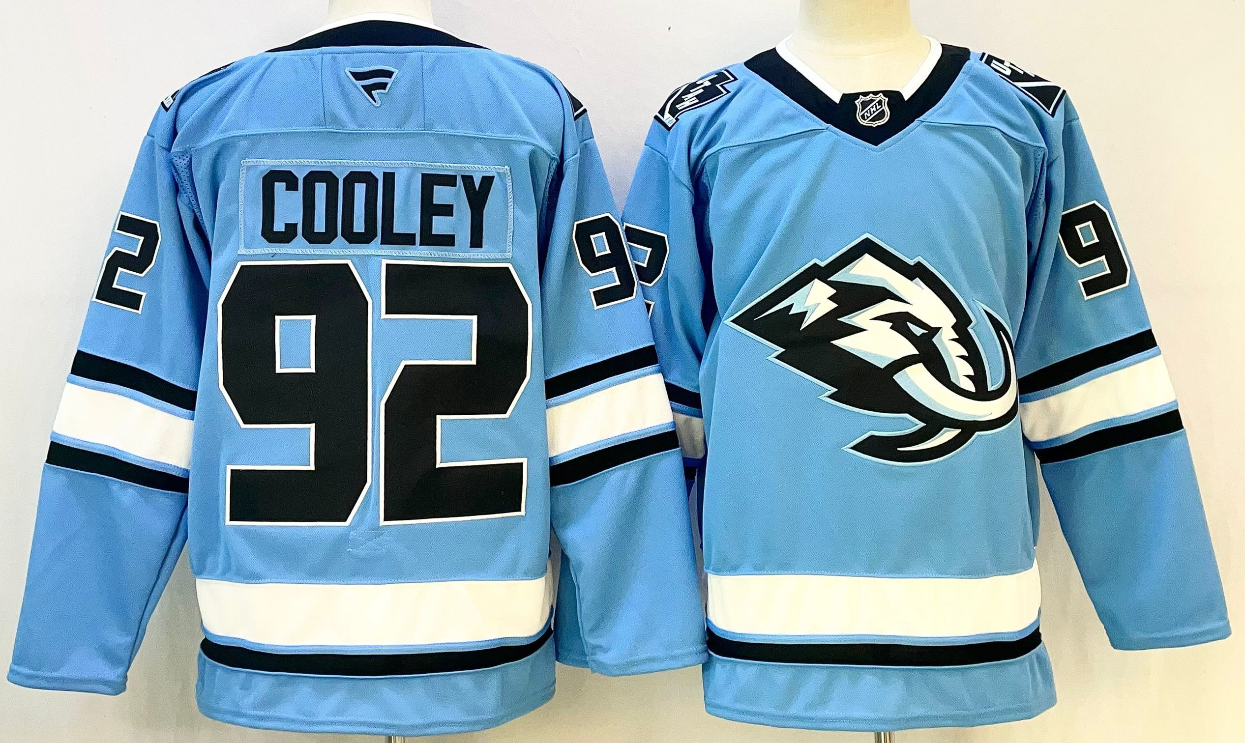 Men Mammoth Team #92 Cooley Light Blue 2026 Adidias NHL Jersey style 001
